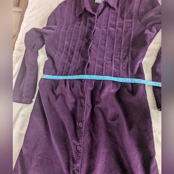 Paragon Purple Corduroy Maxi Dress / Vest Ptp 20" Fit Medium-large - Picture 11 of 12
